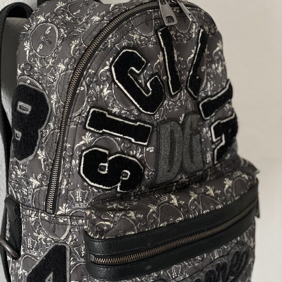 Dolce and Gabbana Sicilia Amore Patch Crown Bee Backpack (RARE-Runway Piece) - Picture 6 of 14